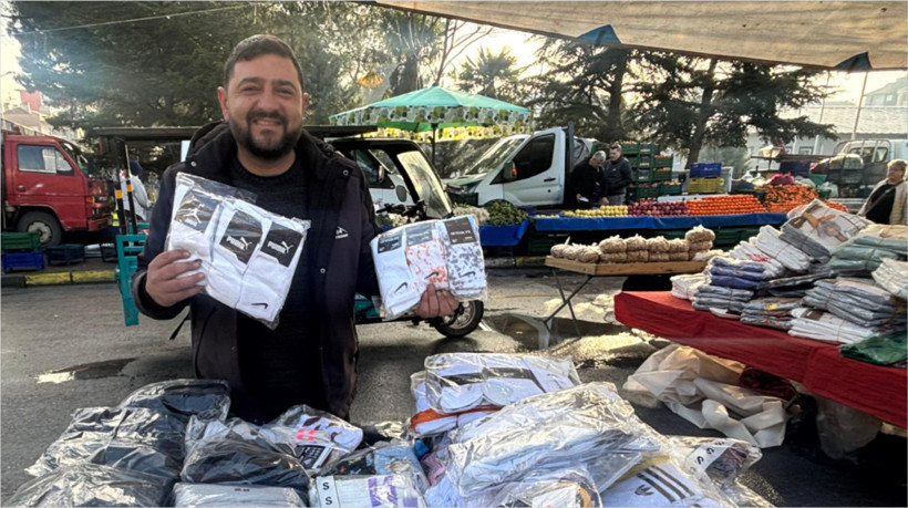 12 Çorap 100 TL! Adres Balıkesir'de Semt Pazarı