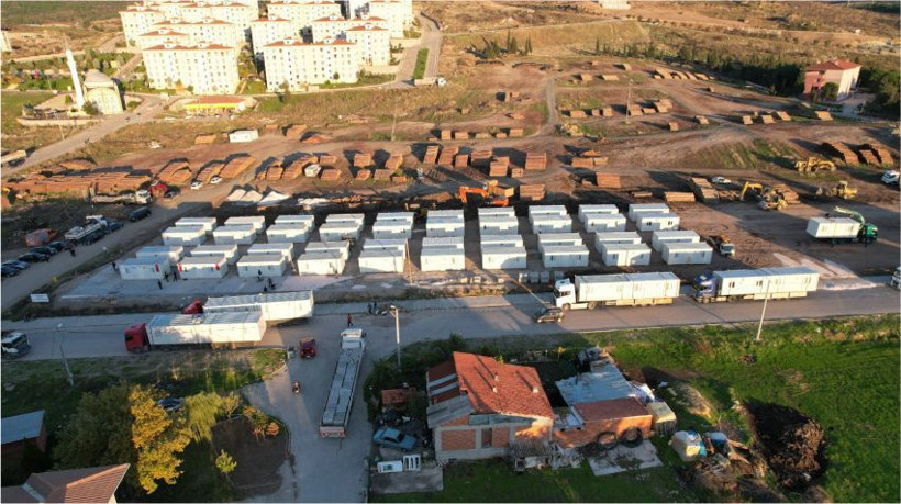 Sındırgı’da Depremzedelere Umut: Konteyner Kent Yükseliyor - Resim: 5