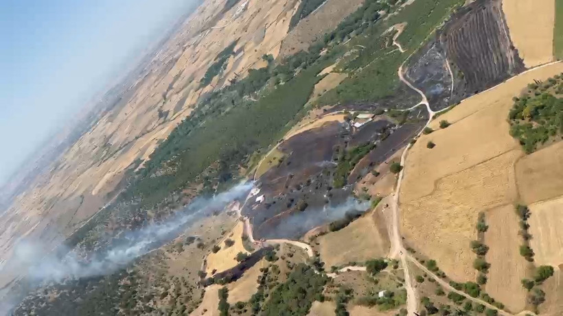 Kepsut Şeremetler'de Orman Yangını