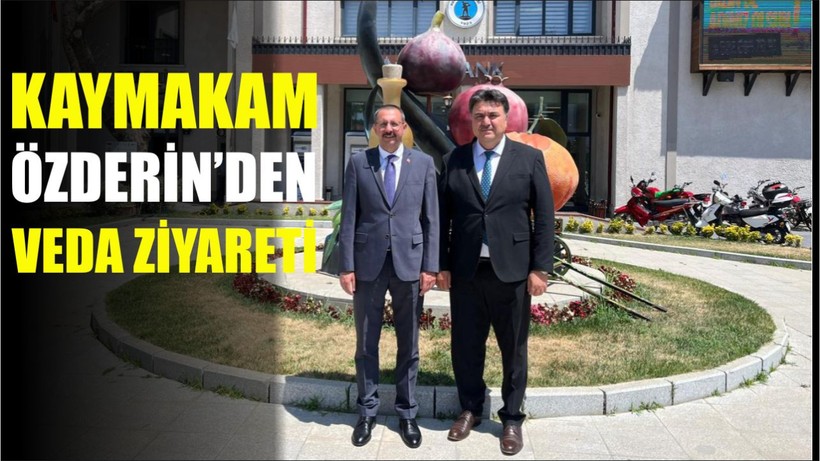 Havran Kaymakamı Özderin’den Başkan Ersoy’a Veda Ziyareti