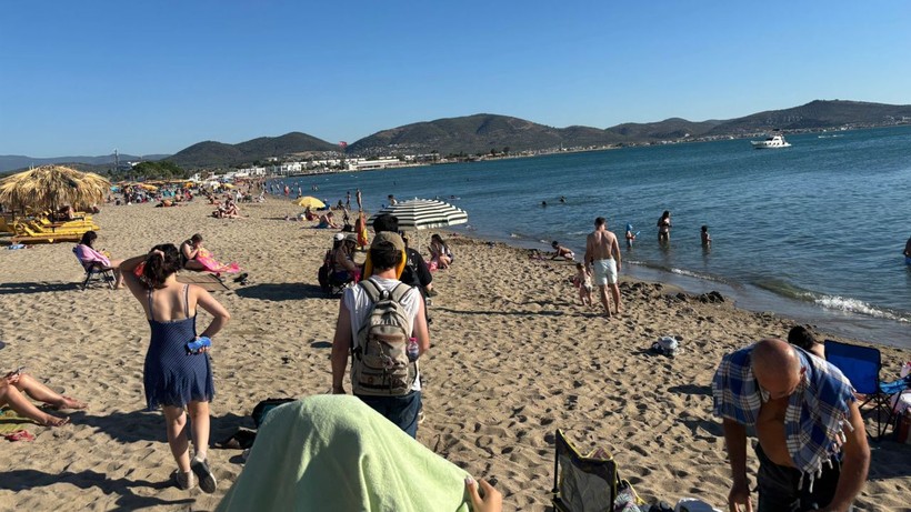 Balıkesir Kavruldu! Sıcaklardan Kaçanlar Sahillere Akın Etti