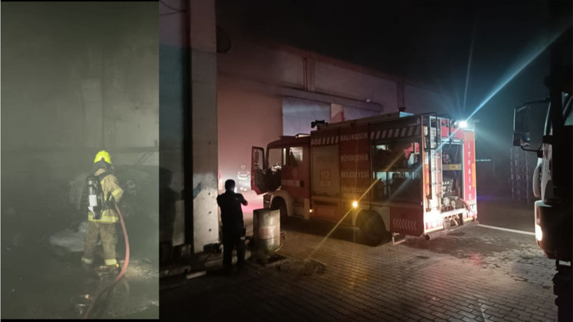 Dursunbey’de Çıkan Yangında 2 Ev Hasar Gördü: Yavru Kediler Kurtarıldı