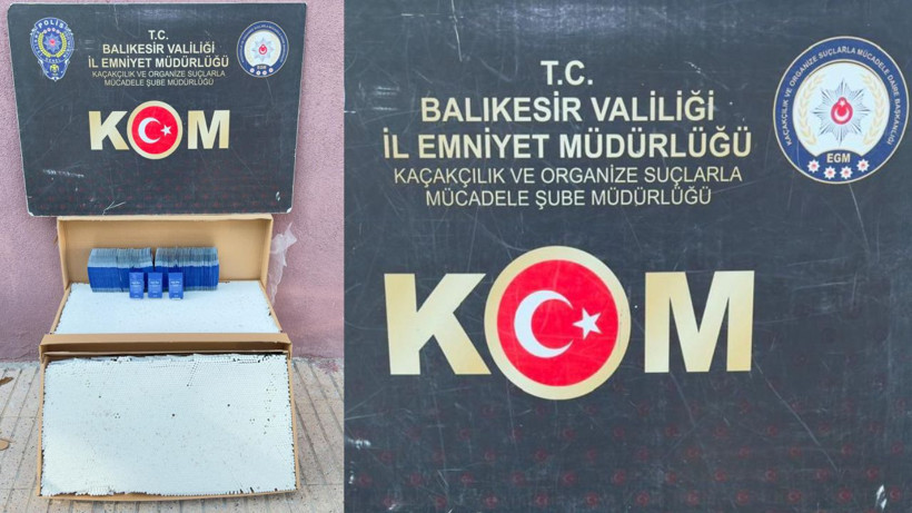 Balıkesir’de Kaçak Makaron Operasyonu