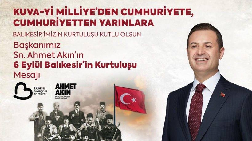Başkan Akın, Balıkesir’in kurtuluşunun 103’üncü yıldönümünü kutladı