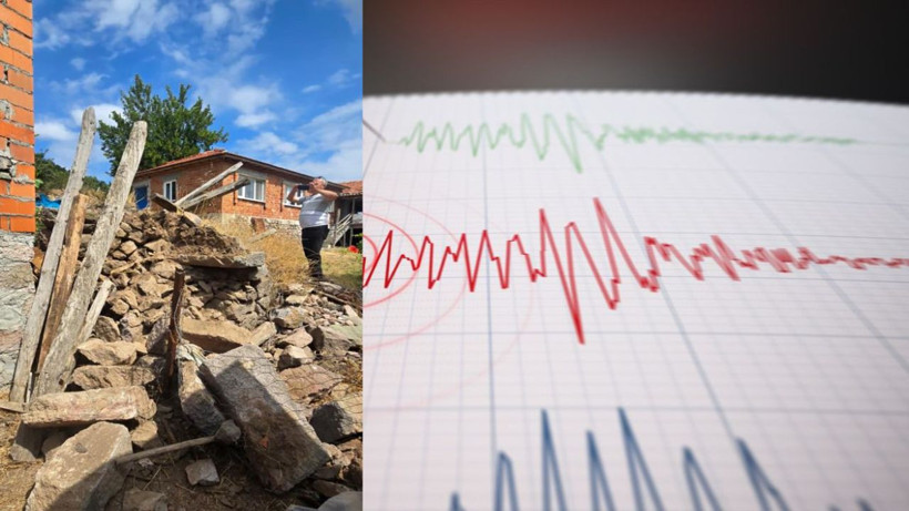 Balıkesir depreminde 2 metruk evde çökme oldu