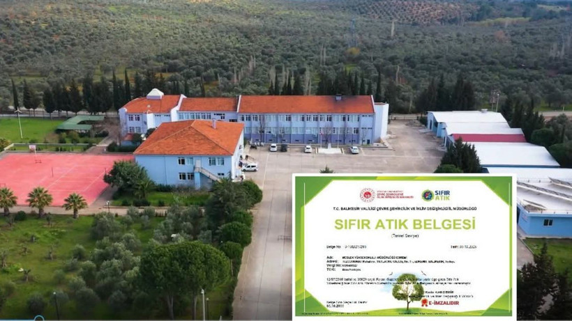 Edremit Meslek Yüksekokulu Sıfır Atık Belgesi Aldı