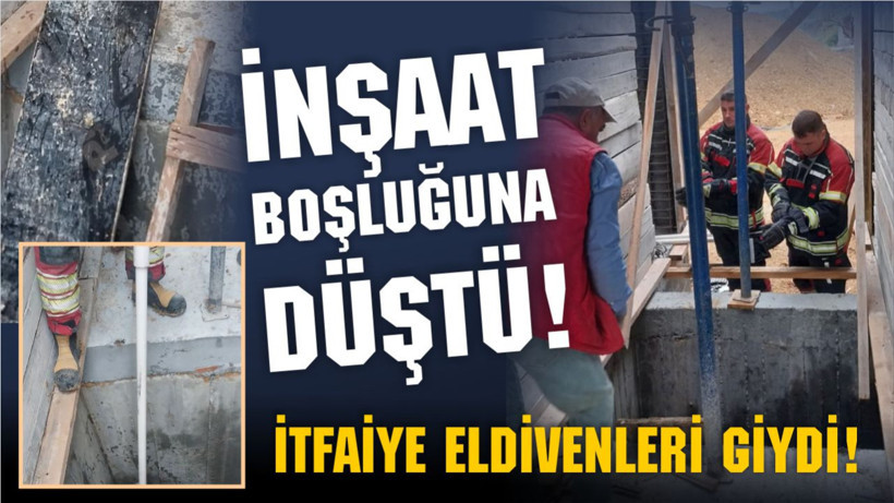 Gömeç’te İnşaat Boşluğuna Düştü: İşte O Anlar!