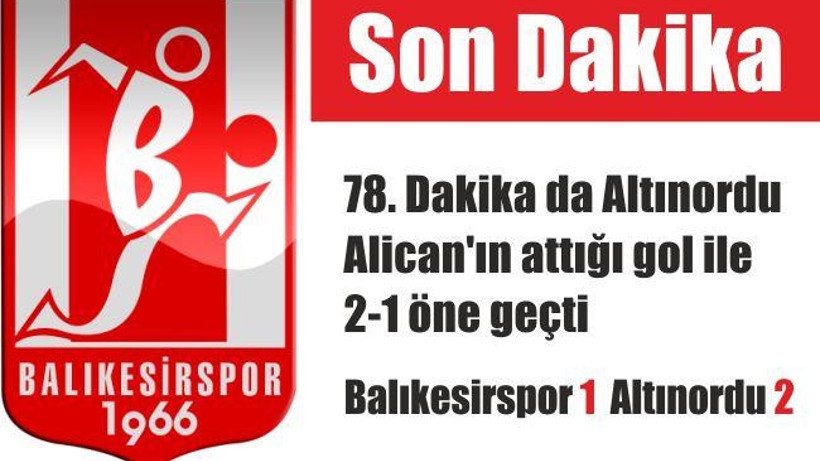 HAZIRLIKI MAÇINDA ALTINORDU ÖNE GEÇTİ