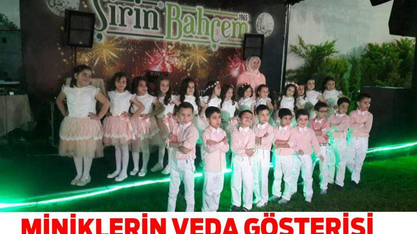 MİNİKLERİN VEDA GÖSTERİSİ