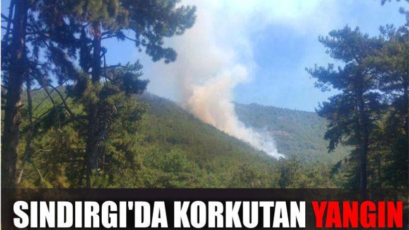 SINDIRGI’DA KORKUTAN YANGIN