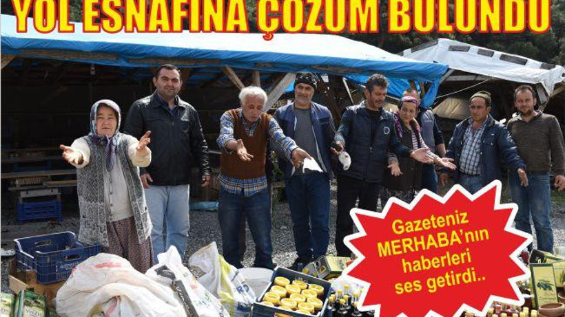 Yol esnafına çözüm bulundu