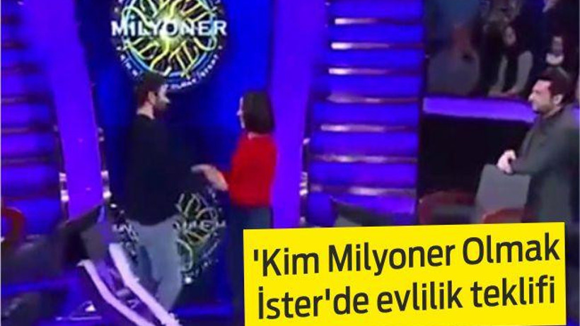 'Kim Milyoner Olmak İster'de evlilik teklifi
