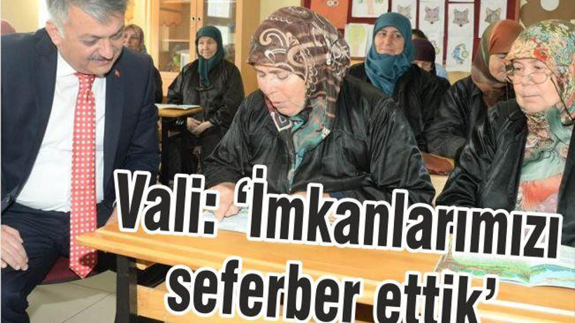 İMKÂNLARIMIZI DA SEFERBER ETTİK