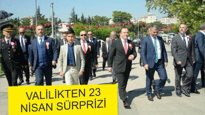 VALİLİK TEN 23 NİSAN SÜRPRİZİ
