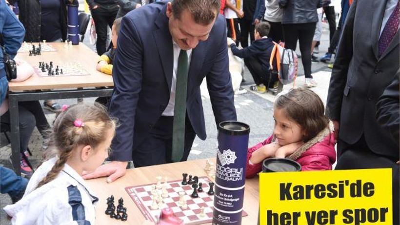Karesi'de her yer spor
