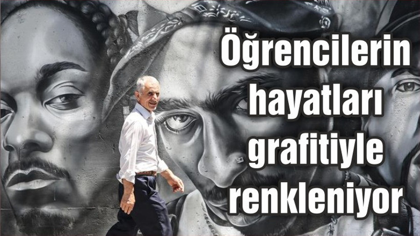 Öğrencilerin hayatları grafitiyle renkleniyor