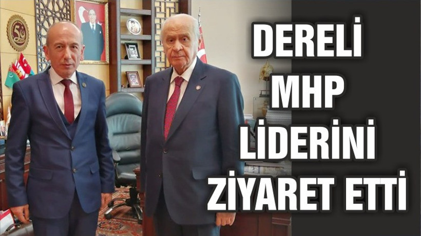 DERELİ MHP LİDERİ BAHÇELİ'Yİ ZİYARET ETTİ