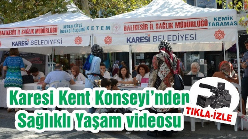 Karesi Kent Konseyi'nden Sağlıklı Yaşam videosu