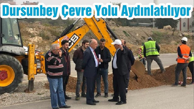 Dursunbey Çevre Yolu Aydınlatılıyor