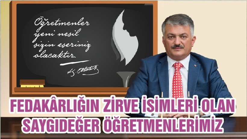 FEDAKÂRLIĞIN ZİRVE İSİMLERİ OLAN SAYGIDEĞER ÖĞRETMENLERİMİZ
