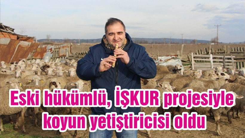 Eski hükümlü, İŞKUR projesiyle koyun yetiştiricisi oldu