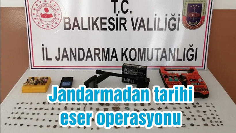 Jandarmadan tarihi eser operasyonu