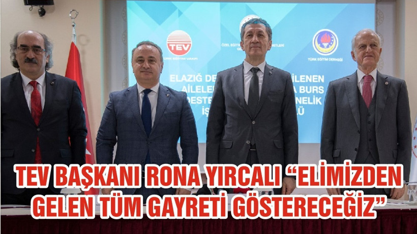 TEV BAŞKANI RONA YIRCALI “ELİMİZDEN GELEN TÜM GAYRETİ GÖSTERECEĞİZ”