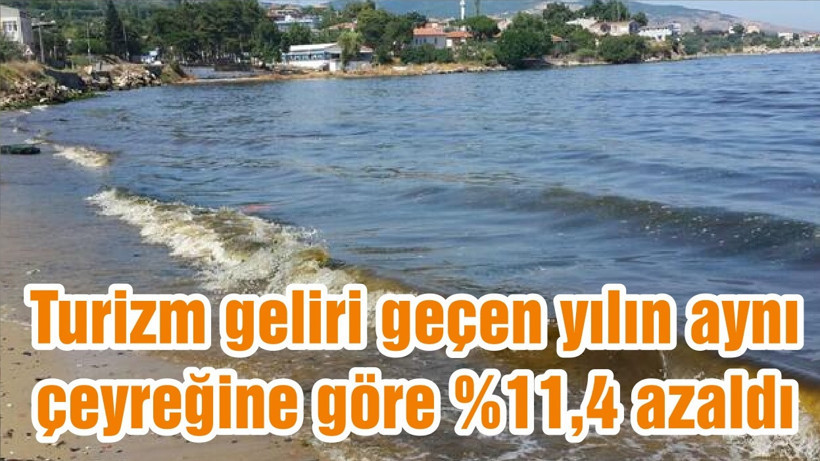 Turizm geliri geçen yılın aynı çeyreğine göre %11,4 azaldı