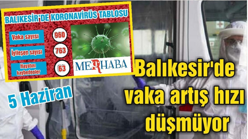 BALIKESİR’DE KORONAVİRÜSTE 5 HAZİRAN TABLOSU