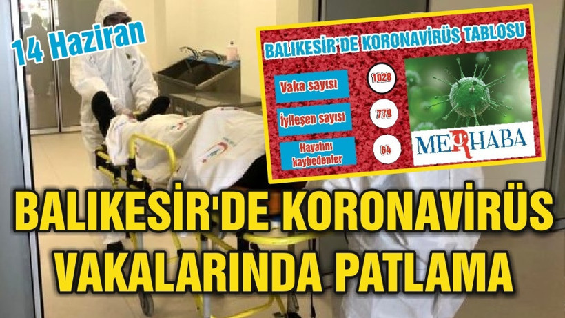 BALIKESİR'DE KORONAVİRÜS VAKALARINDA PATLAMA