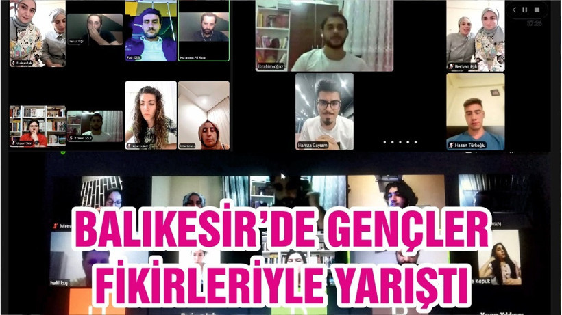 BALIKESİR’DE GENÇLER FİKİRLERİYLE YARIŞTI