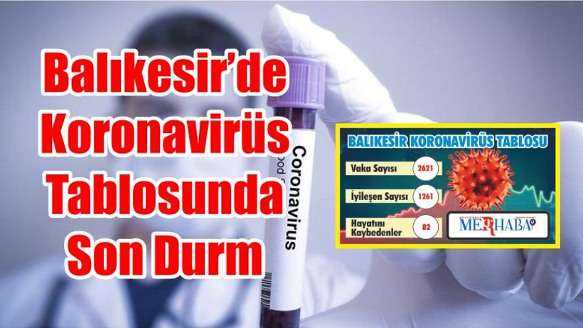 BALIKESİR’DE 5 EYLÜL KORONAVİRÜS TABLOSU