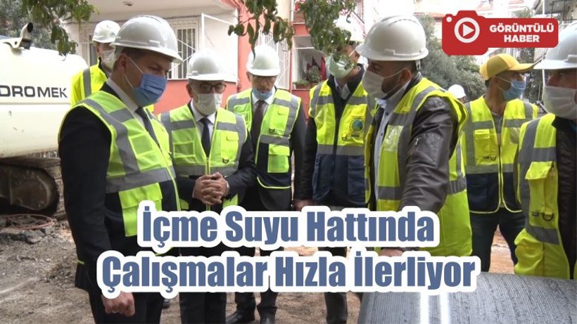 İçme Suyu Hattında Çalışmalar Hızla İlerliyor