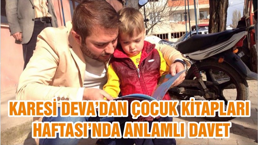 KARESİ DEVA’DAN ÇOCUK KİTAPLARI HAFTASI’NDA ANLAMLI DAVET