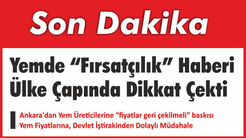 Yemde “Fırsatçılık” Haberi Ülke Çapında Dikkat Çekti