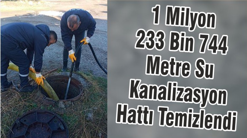 Su Kanalizasyon Hatları Temizlendi