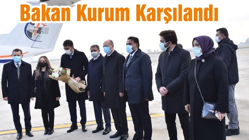 Bakan Kurum Havalimanında Karşılandı