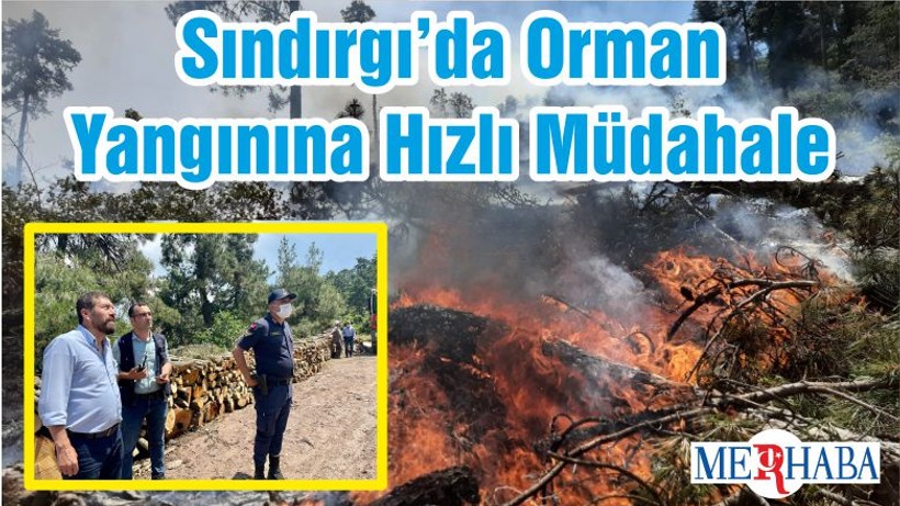 Sındırgı’da Orman Yangınına Hızlı Müdahale