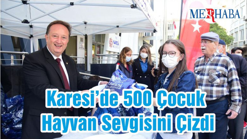 Karesi’de 500 Çocuk Hayvan Sevgisini Çizdi