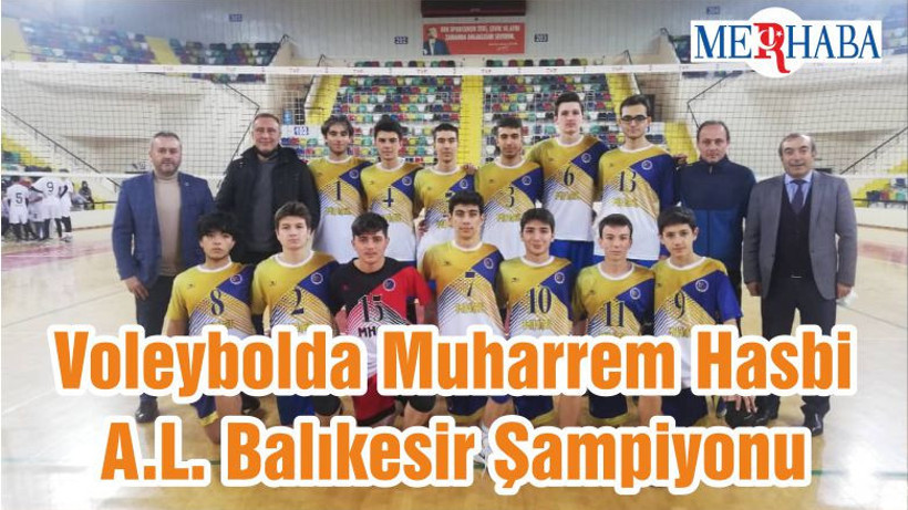 Voleybolda Muharrem Hasbi A.L. Balıkesir Şampiyonu