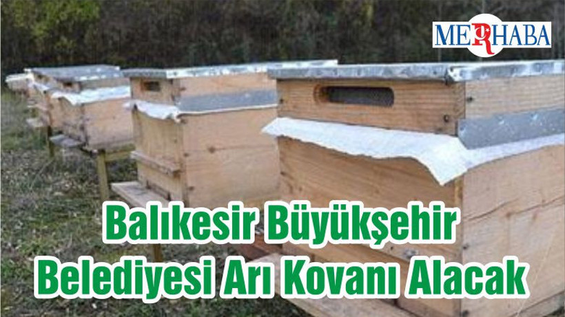 Balıkesir Büyükşehir Belediyesi Arı Kovanı Alacak