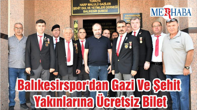 Balıkesirspor'dan Gazi Ve Şehit Yakınlarına Ücretsiz Bilet