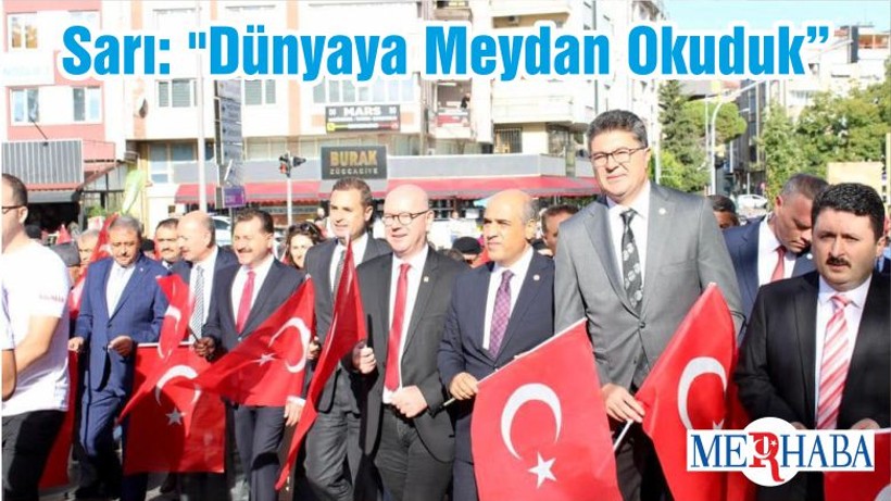 Sarı: "Dünyaya Meydan Okuduk"