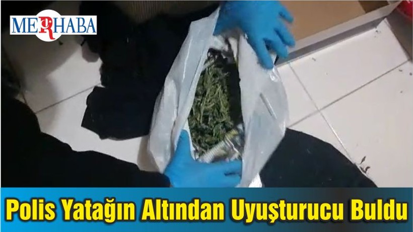 Balıkesir’de Polis Yatağın Altından Uyuşturucu Buldu