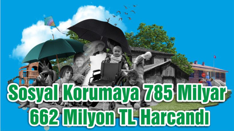 Sosyal Korumaya 785 Milyar 662 Milyon TL Harcandı