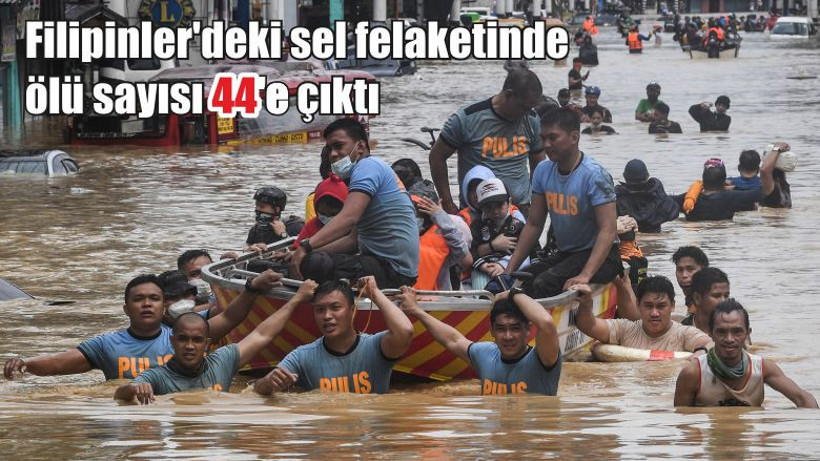 Filipinler'deki sel felaketinde ölü sayısı 44'e çıktı