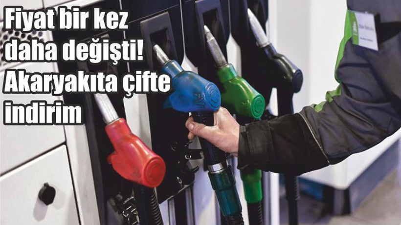 Fiyat bir kez daha değişti! Akaryakıta çifte indirim