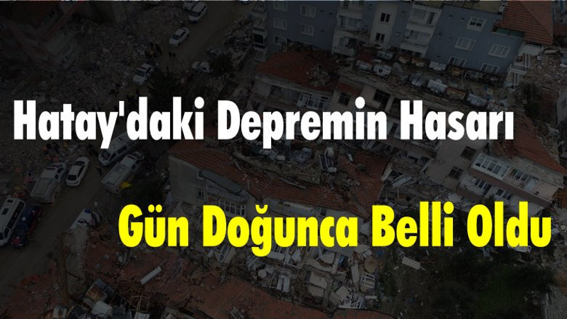 Deprem Bölgesi Havadan Görüntülendi