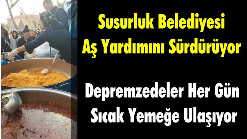 Susurluk Belediyesi Aş Yardımını Sürdürüyor