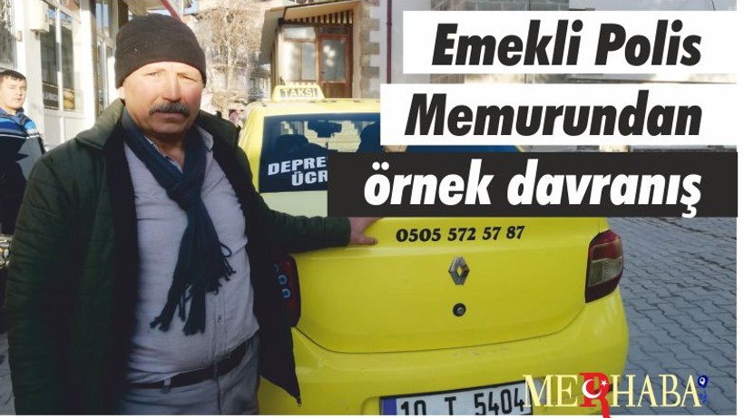 Emekli Polis Memurundan örnek davranış
